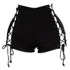 Laces Jeans Shorts